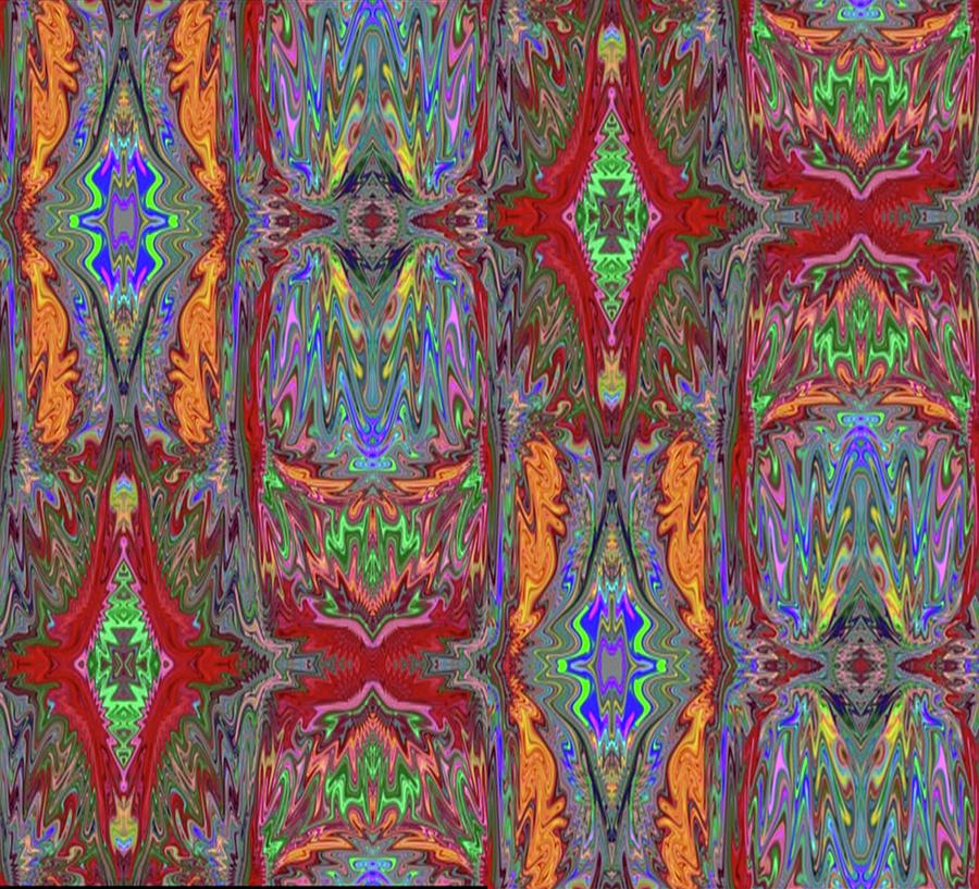 Temple, tile, church, mosaic, pattern, abstract, design Digital Art by Scott S Baker