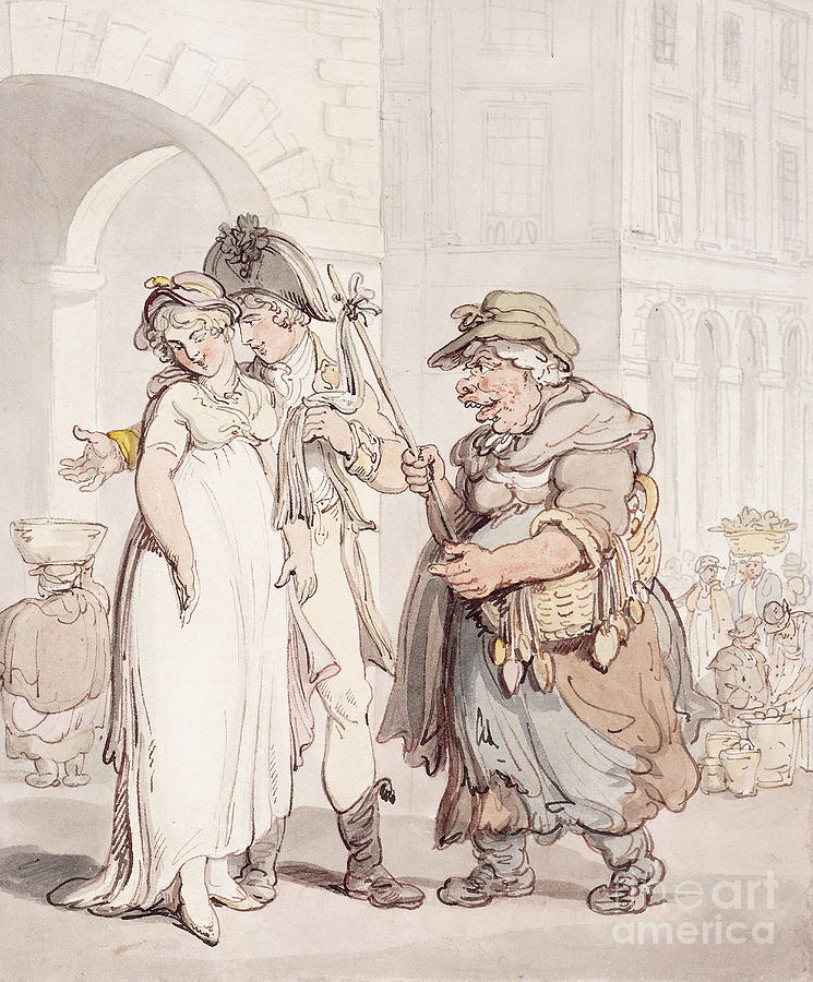 Temptation Drawing by Thomas Rowlandson - Fine Art America