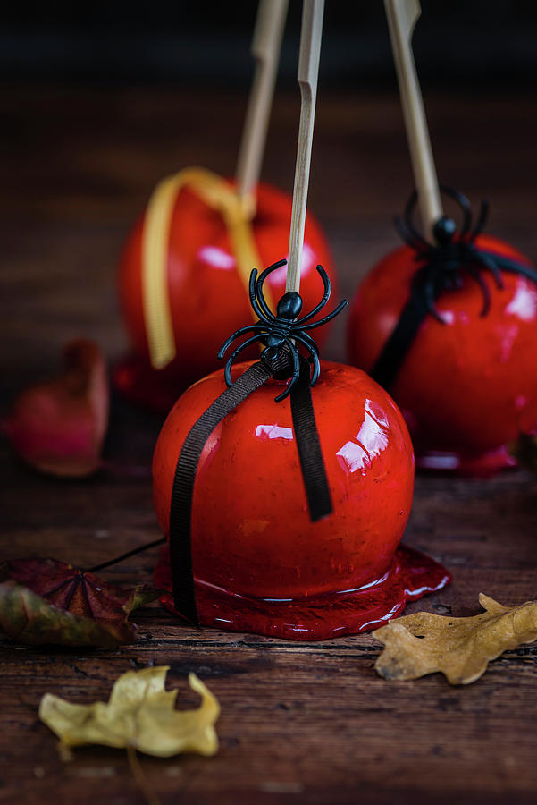 Fall Photograph - Tempting Toffee Apples by Lucy Parissi