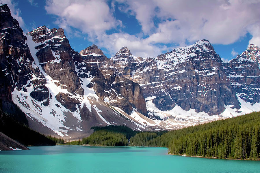 Ten Peaks Range at Lake Moraine Photograph by M Welsh | Fine Art America