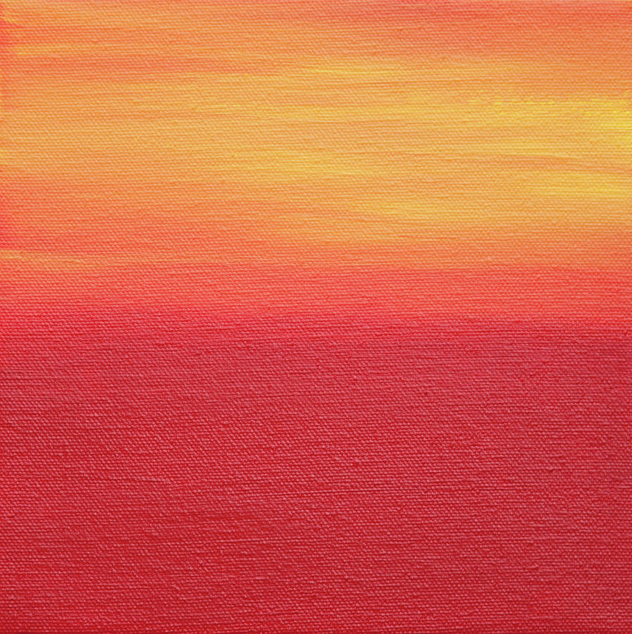 Abstract Painting - Ten Sunsets - Canvas 7 by Hilary Winfield