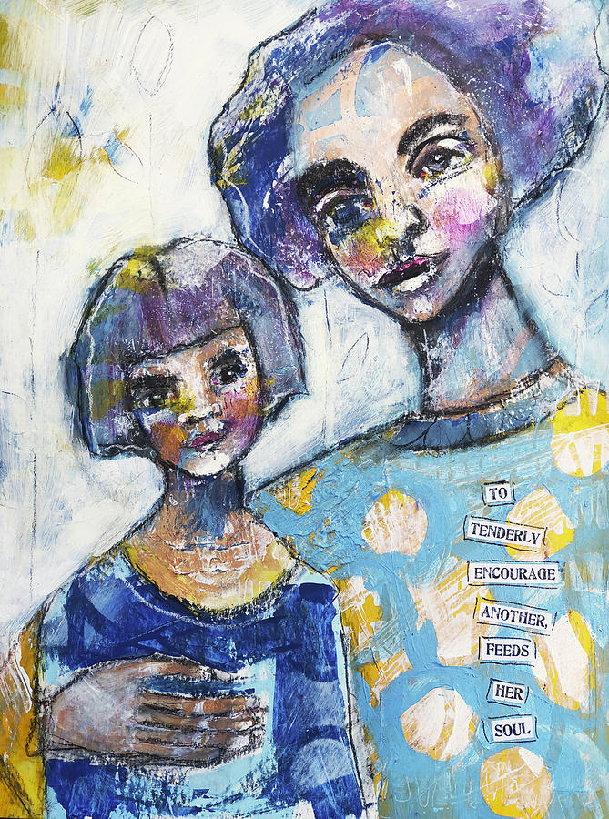 Tenderly Mixed Media by Lynn Colwell