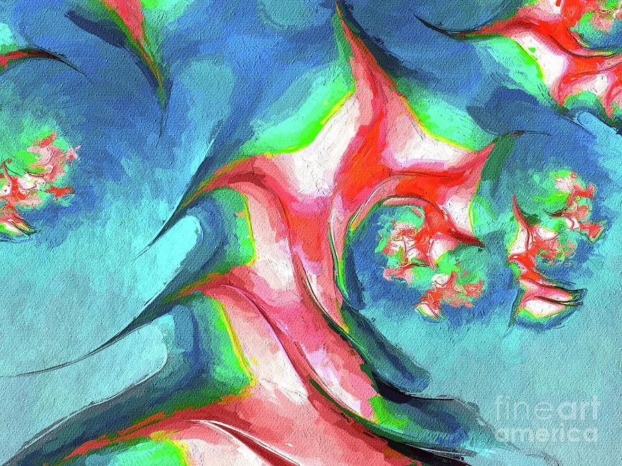 Tendrils. Abstract Art By Tito Painting