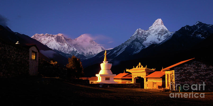 Tengboche Monastery By Night Photograph by Whitworth Images