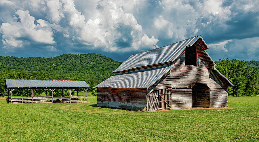 Tennessee Barnscape Photograph by Marcy Wielfaert
