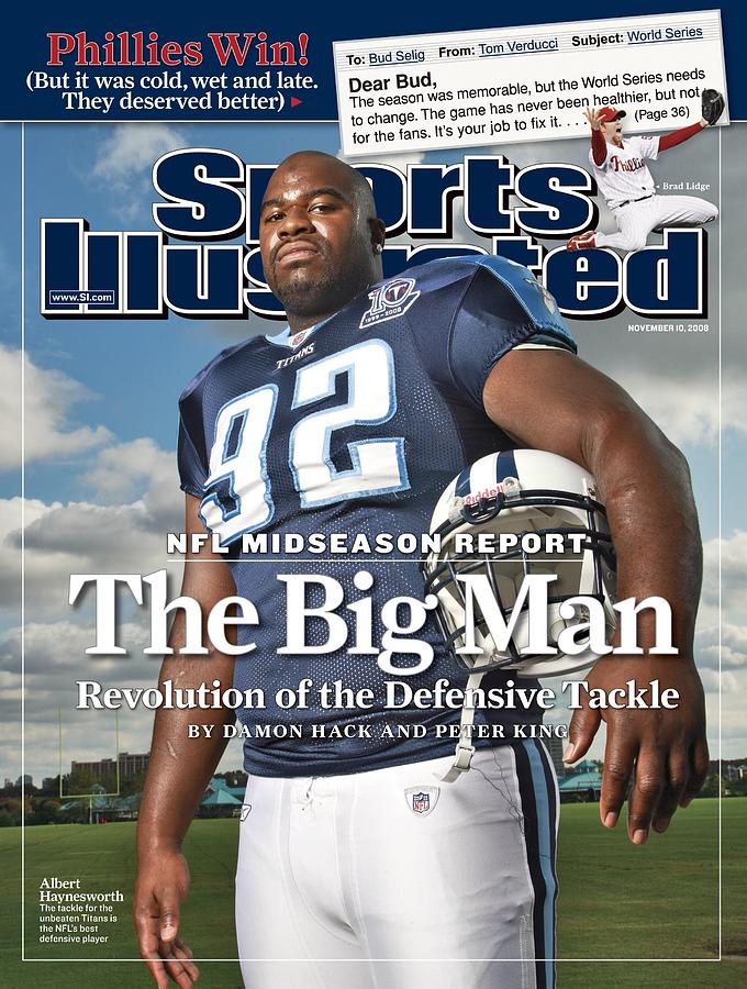 Tennessee Titans Albert Haynesworth Sports Illustrated Cover Photograph by Sports Illustrated