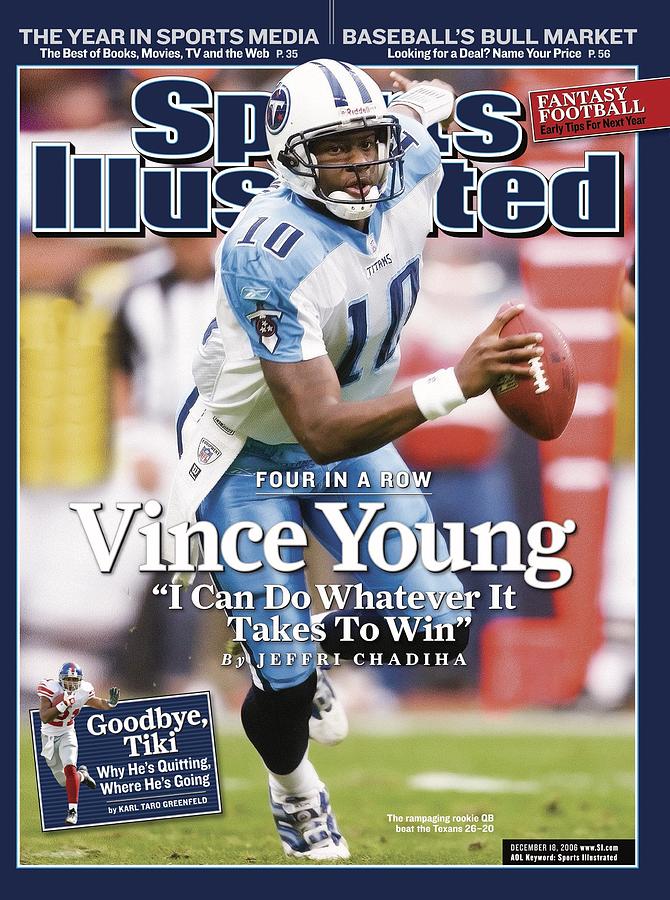 Tennessee Titans Qb Vince Young... Sports Illustrated Cover Photograph by Sports Illustrated