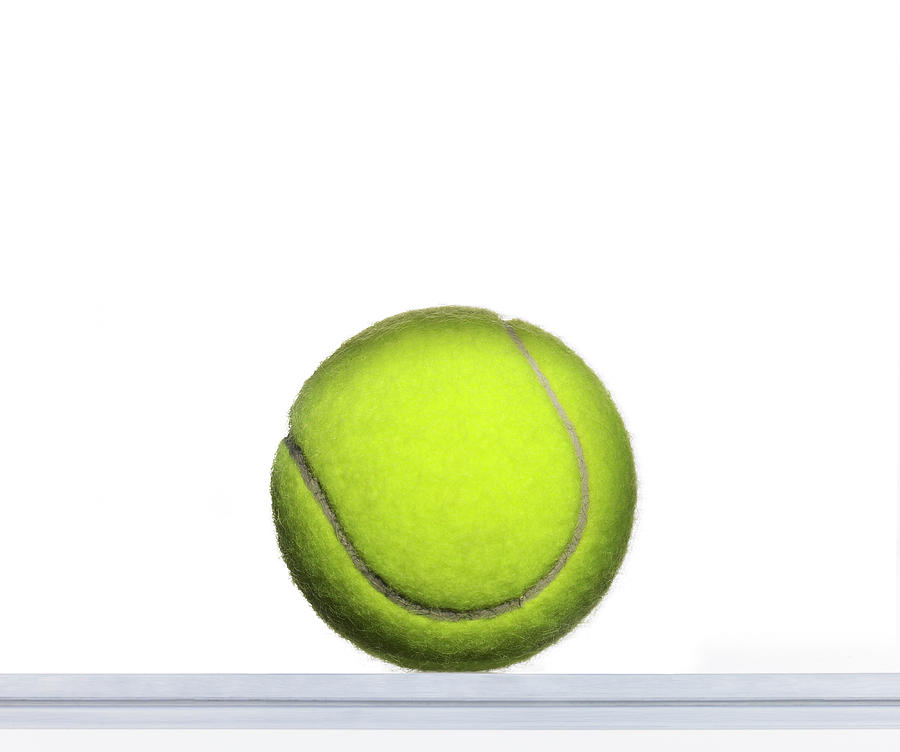 Tennis Ball On White Photograph by Bill Diodato