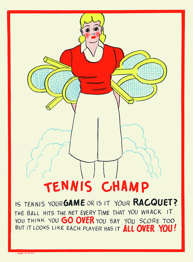 Tennis Champ Painting by Unknown