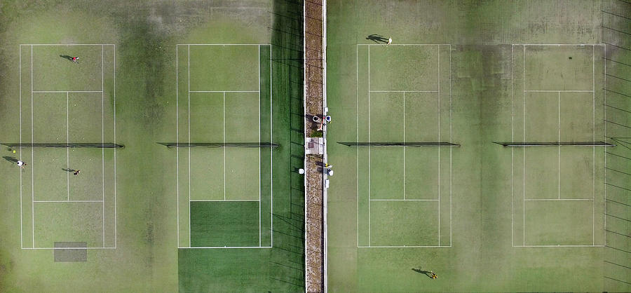 Tennis Court Photograph by Gianni Basaglia