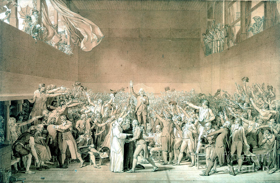 Tennis Court Oath, June 20 1789, Paris Drawing by Print Collector