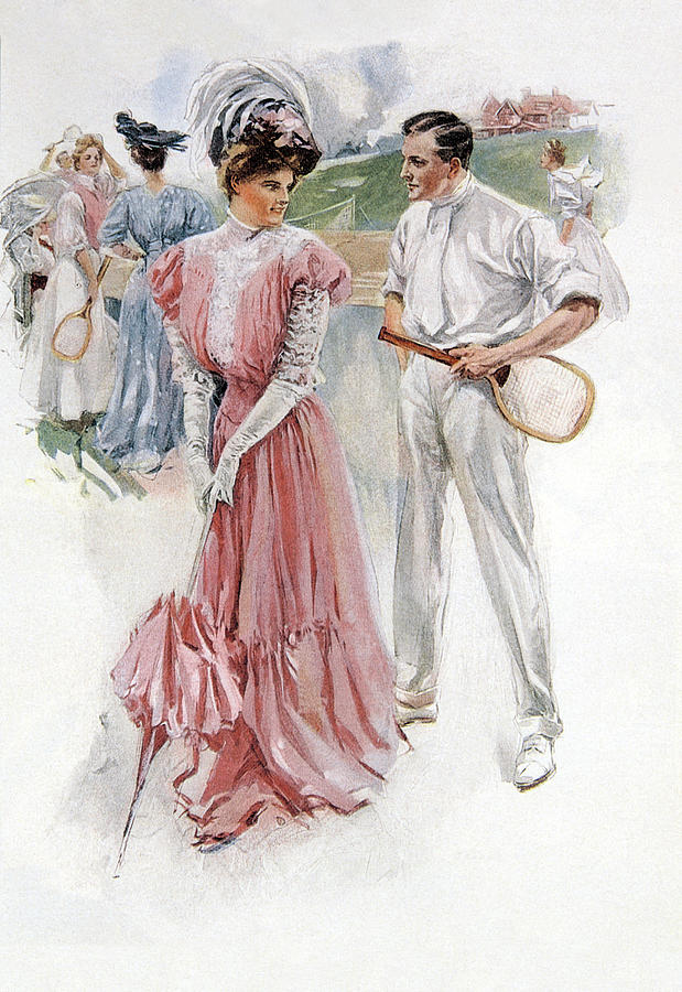 Tennis Partners Painting by Unknown