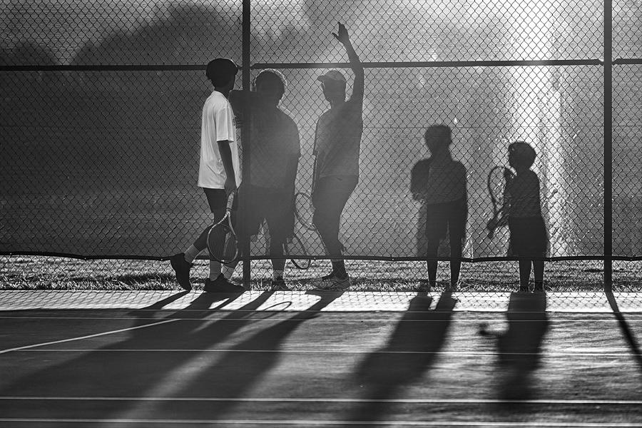 Tennis Players At Match Break Photograph by Aidong Ning