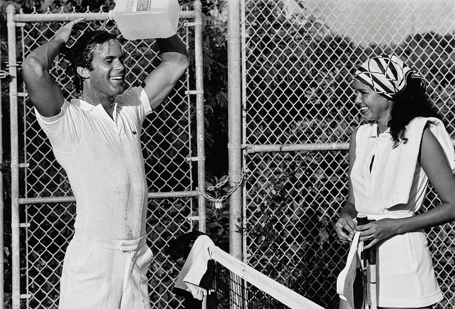 Tennis Players Cooling Photograph by Jacques Malignon