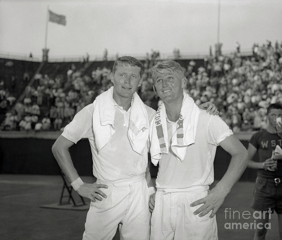 Tennis Players Ham Richardson And Lewis Photograph by Bettmann