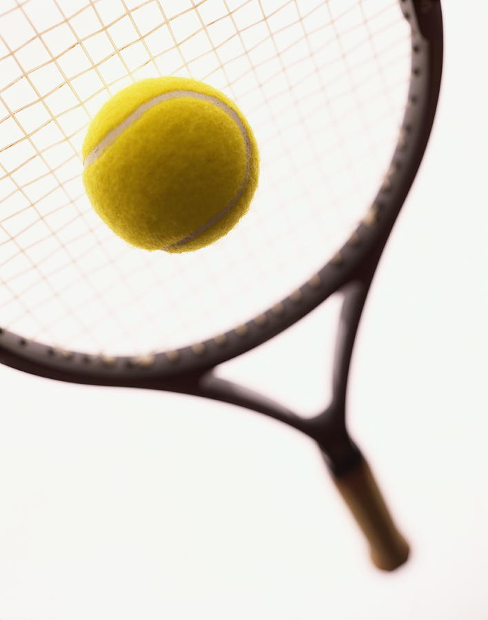 Tennis Racket And Ball, Close-up Photograph by David Sacks