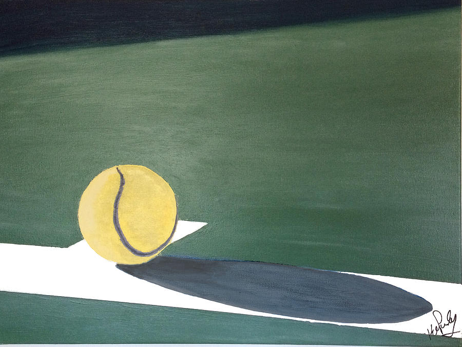 Tennis Reflections Painting by Kenneth Pursley