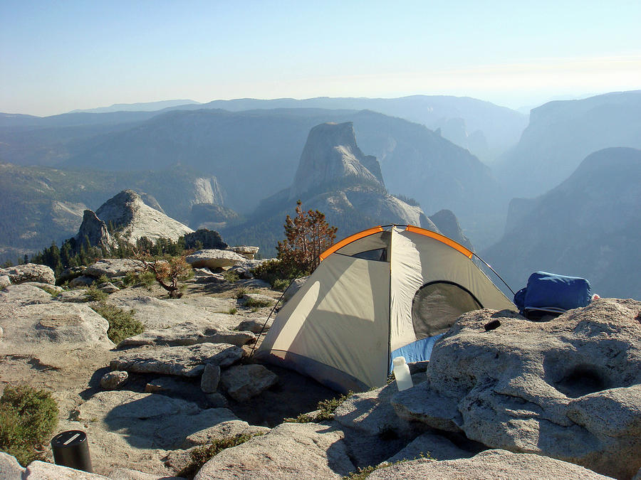 Tent On Clouds Rest, Yosemite Photograph by Amy Halverson