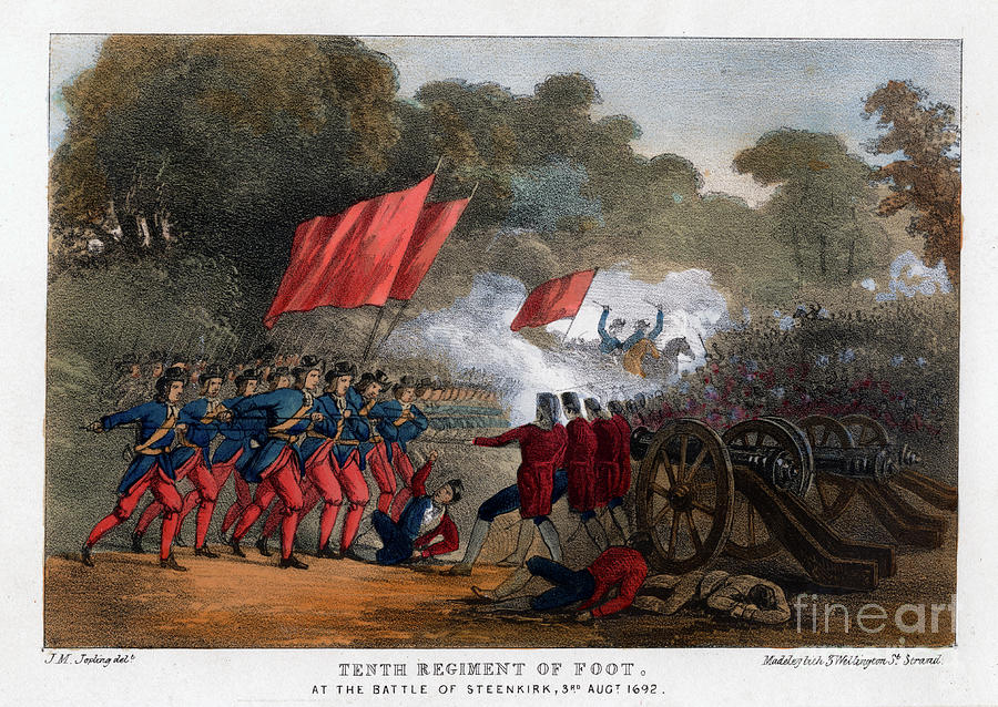 Tenth Regiment Of Foot, At The Battle Drawing by Print Collector