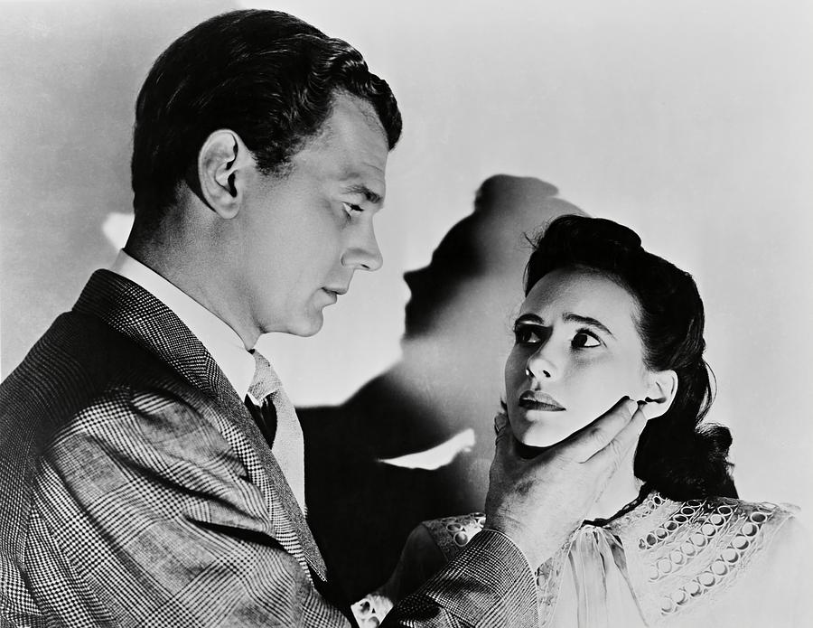 TERESA WRIGHT and JOSEPH COTTEN in SHADOW OF A DOUBT -1943-. Photograph by Album