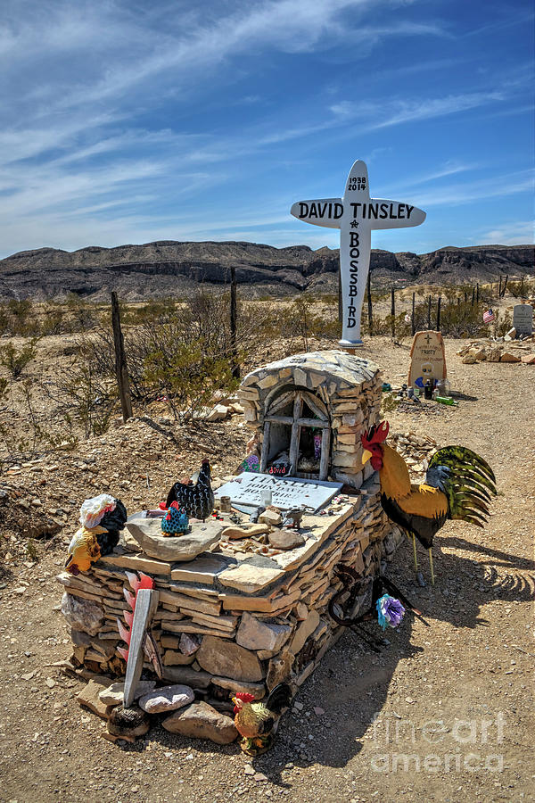 Cemetery Photograph - Terlingua Grave by Joe Sparks Cemetery Photograph - Terlingua Grave by Joe Sparks