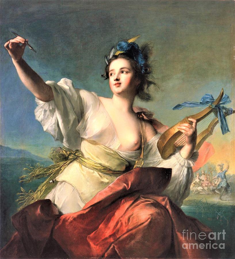 Terpsichore muse of music and dance Painting by Thea Recuerdo