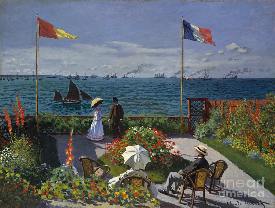 Terrasse à Sainte-adresse, 1866-1867 Drawing by Heritage Images
