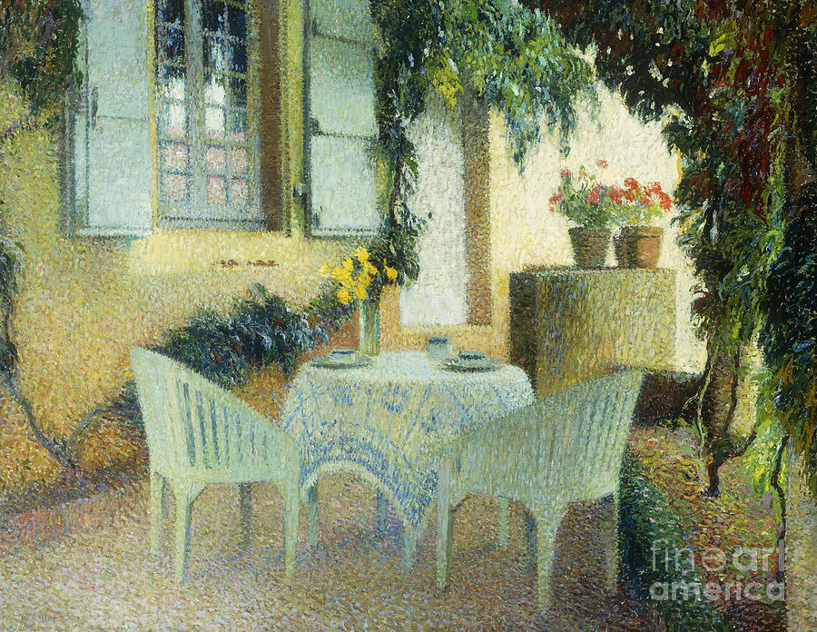 Terrasse Du Manoir A Marquayrol Painting by Henri Martin - Fine Art America