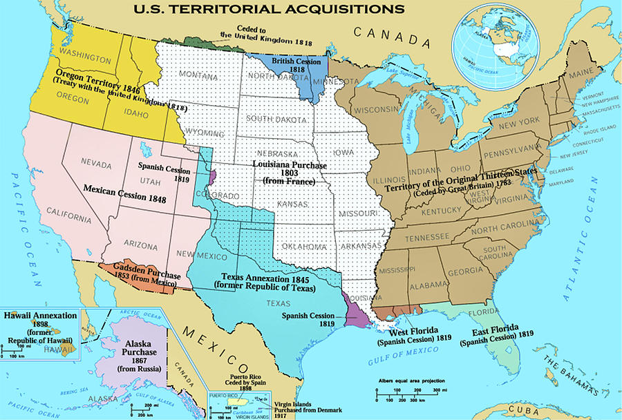 Territorial Acquisitions Of United Photograph by Science Source