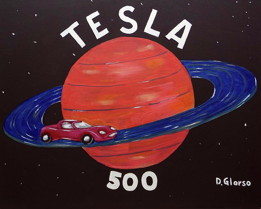Tesla 500 Painting by Dean Glorso