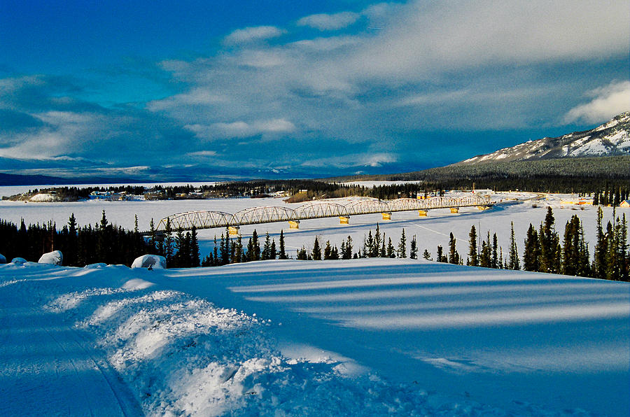 Teslin Yukon Territory - Alaska Highway in January Photograph by Cathy Mahnke
