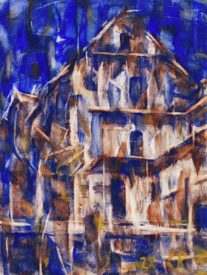 Tessiner Huser Painting by Christian Rohlfs Tessiner Huser Painting by Christian Rohlfs