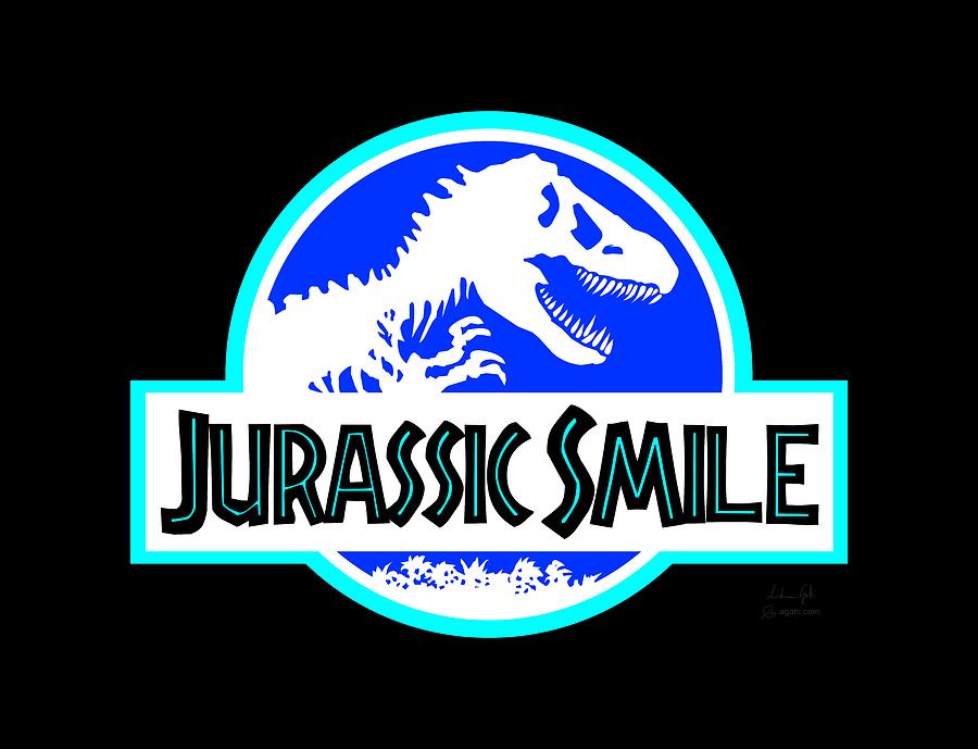 Jurassic Smile Logo inv Digital Art by Andrea Gatti