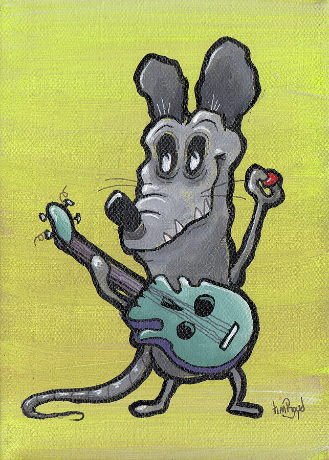 Rat Painting - Testing by Tim Boyd Rat Painting - Testing by Tim Boyd