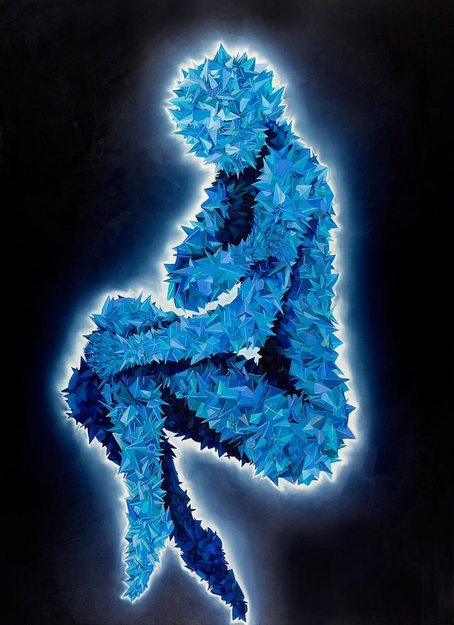 Testobject 341 Blue Painting by Benjamin Hummitzsch Testobject 341 Blue Painting by Benjamin Hummitzsch