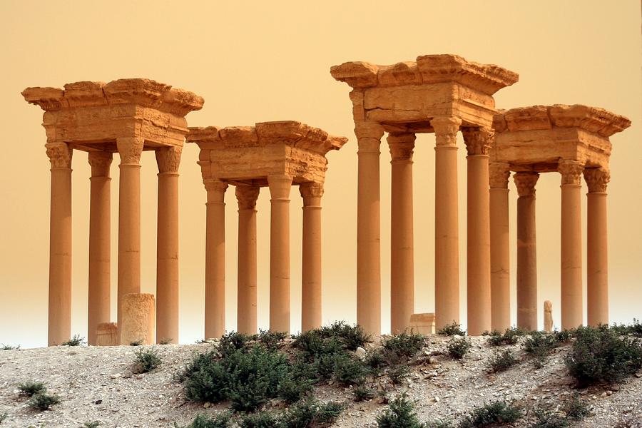 Architecture Photograph - Tetrapylon Of Palmyra, Syria by Joe & Clair Carnegie / Libyan Soup