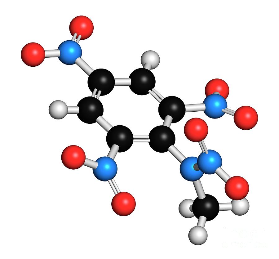 Tetryl Explosive Molecule Photograph by Molekuul/science Photo Library ...