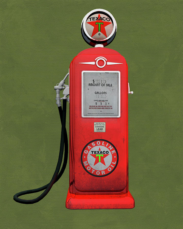 Texaco Gas Digital Art by Jan Keteleer