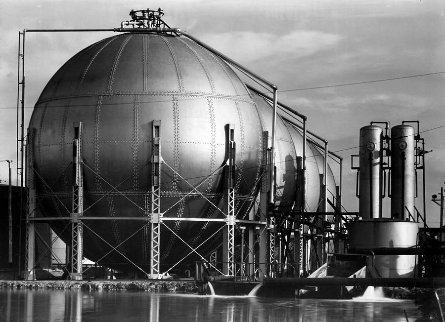 Texaco Photograph - Texaco Oil Refinery by Margaret Bourke-White