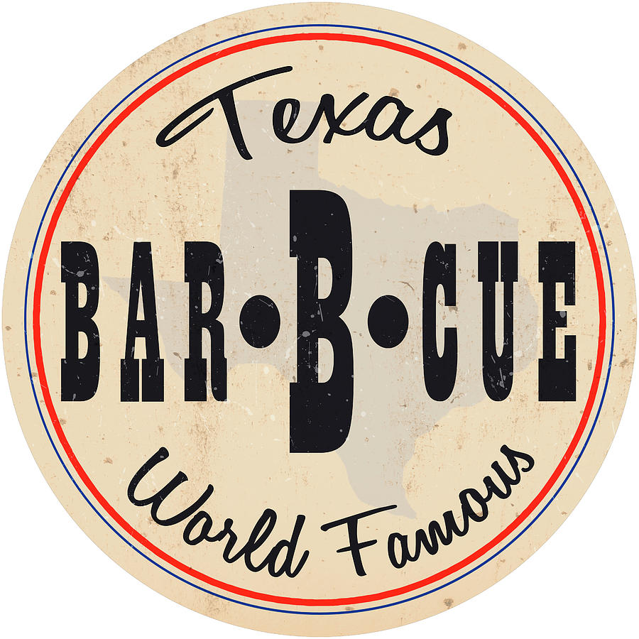 Texas Bar B Que State Digital Art by Retroplanet - Pixels