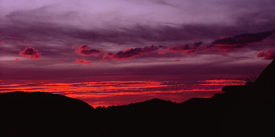 Texas Canyon Silhouette Photograph by Tom Daniel