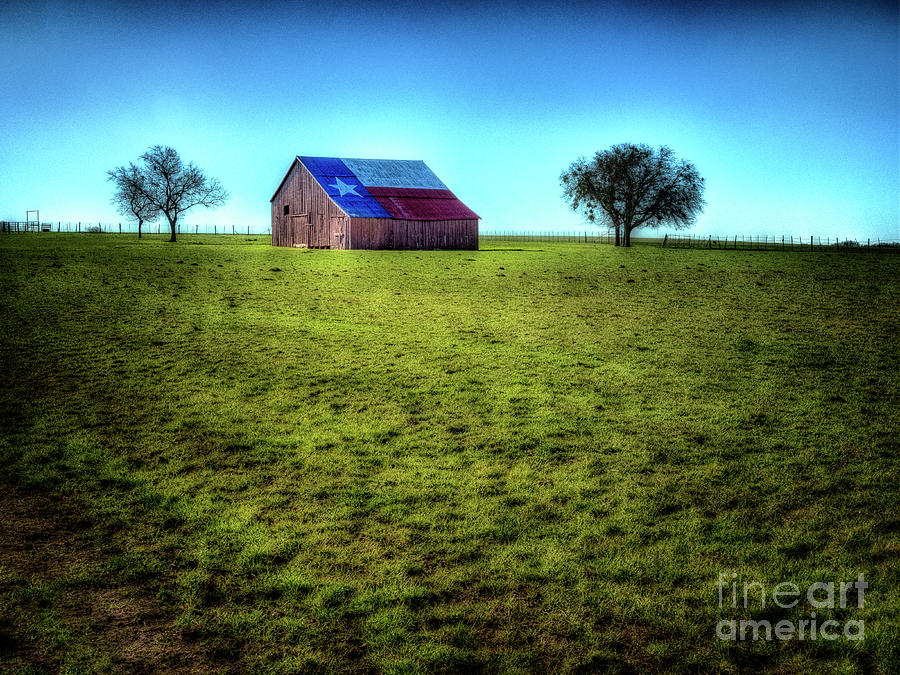 Texas Flag Barn - Eddy #2 Photograph by Fred Adsit - Fine Art America