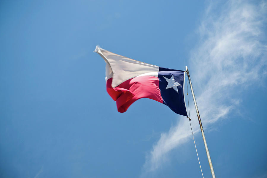 Texas Flag On Pole Digital Art by Ben Pipe Photography - Fine Art America