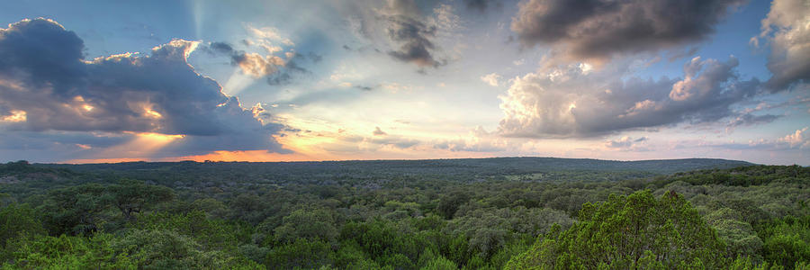 Sunset Photograph - Texas Hill Country Sky by Paul Huchton