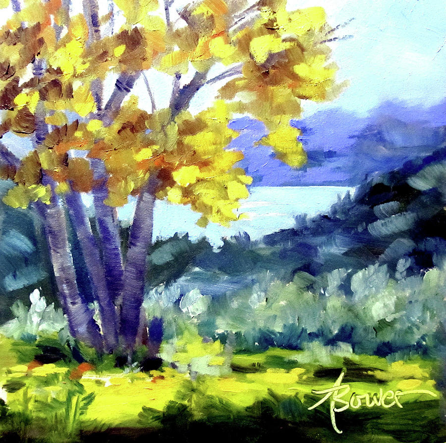 Texas Hillcountry Fall  Painting by Adele Bower