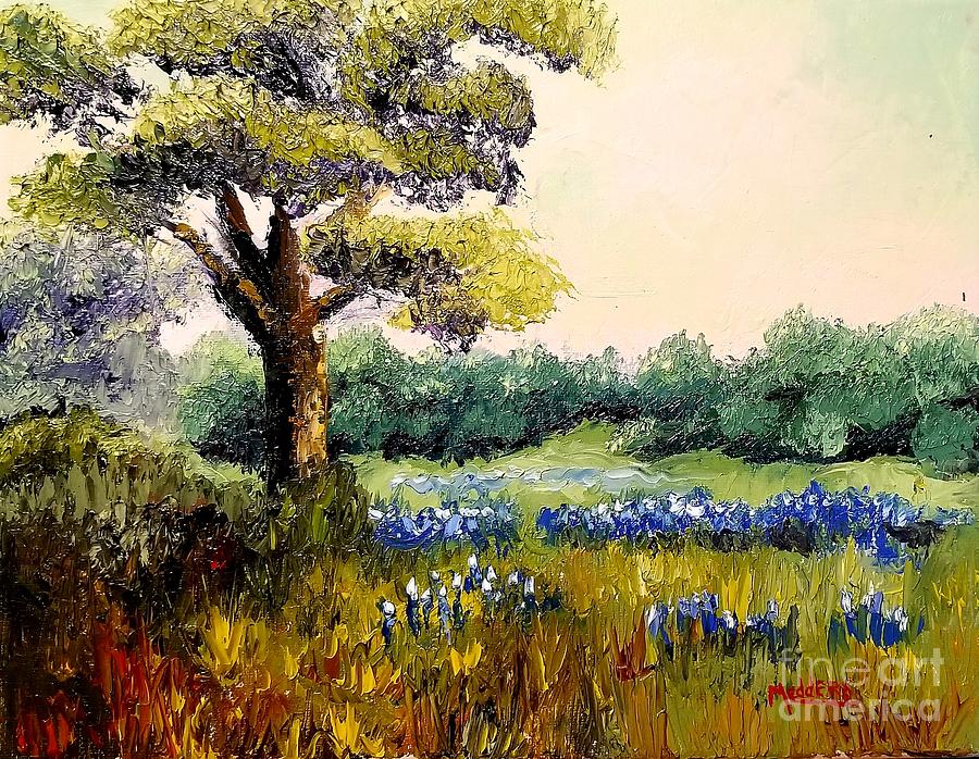 Texas Meadow Painting by Penny Medders