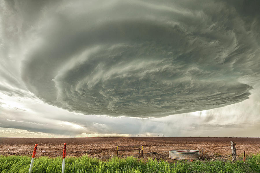 Texas Panhandle Wall Cloud Photograph by Scott Cordell
