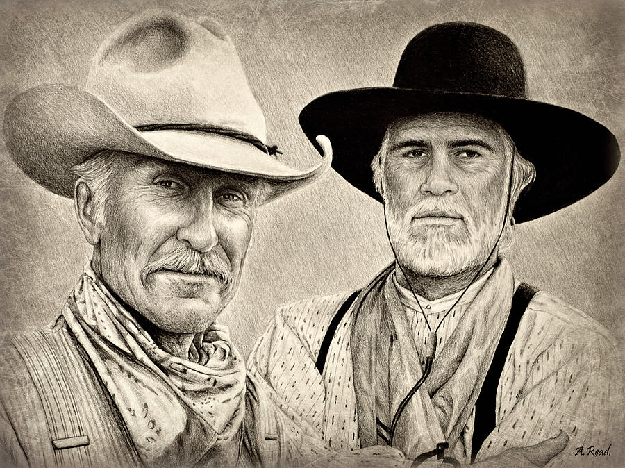Texas Rangers Drawing by Andrew Read
