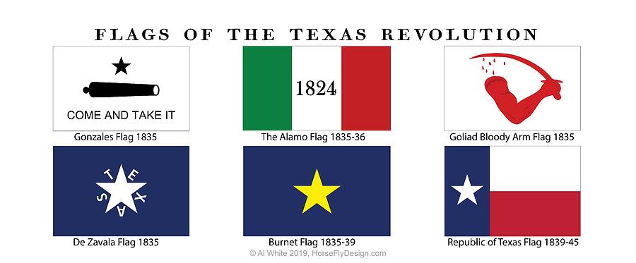 Texas Revolutionary Flags Photograph By Al White