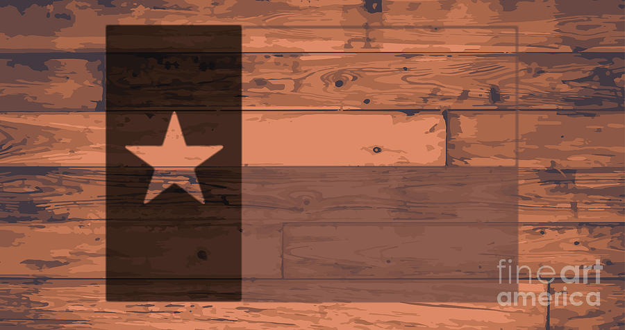 Texas State Flag Brand Digital Art